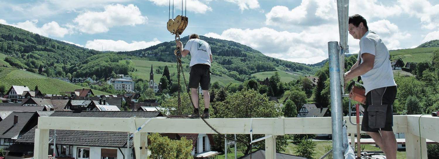 Positionierung Holzelement