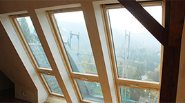 Dachausbau Schaufler Holzbau mit Velux Fenster