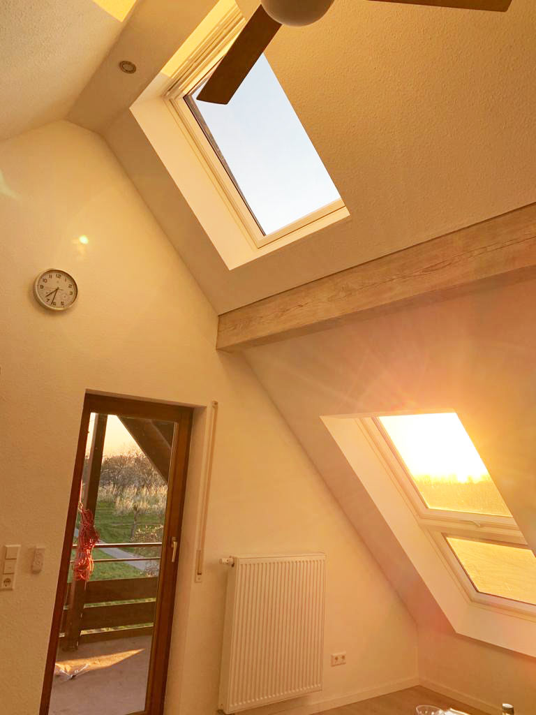 Isolierung Dachgeschoss & Einbau Dachfenster